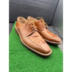 Bachrach Mens Leather Dress Shoes Oxford Lace Up Sz 10.5M Brown 5279  Made Italy